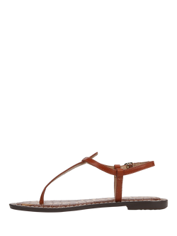 Sam Edelman Gigi Leather Thong Sandals - view 2, Kona Brown Leather