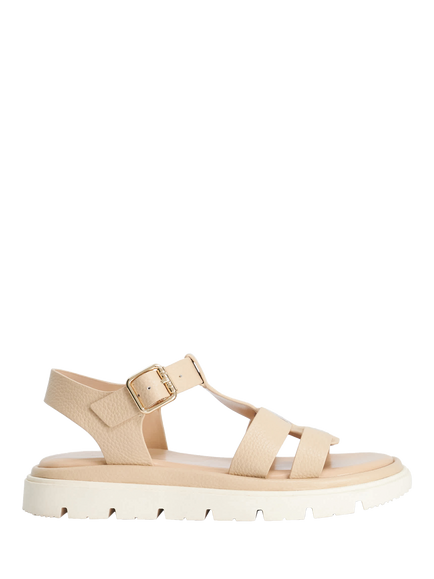 Dune London Lilar Leather Chunky Gladiator Sandals, Blush