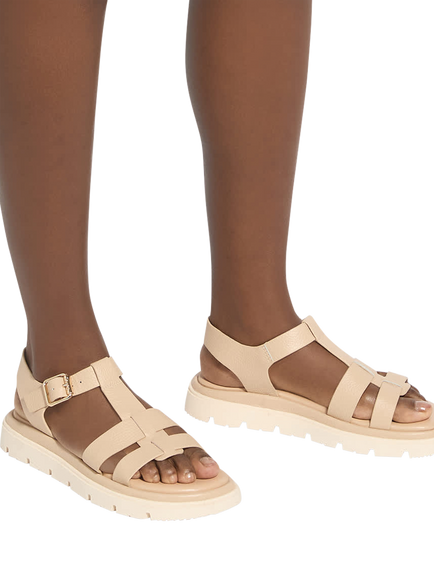 Dune London Lilar Leather Chunky Gladiator Sandals - view 2, Blush