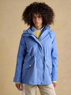 Joules Right as Rain Portwell Waterproof Raincoat, Blue, Blue