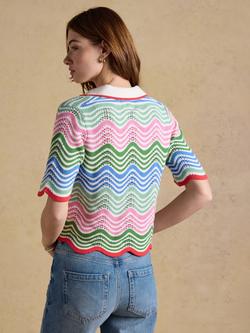 Joules Wave Knit Top, Multi - view 2, Multi