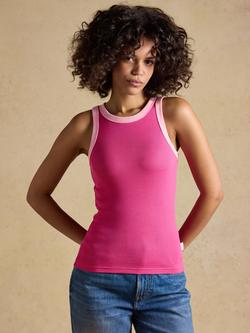 Joules Scoop Neck Vest, Pink, Pink