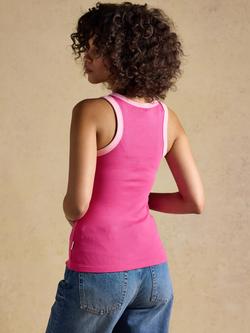 Joules Scoop Neck Vest, Pink - view 2, Pink