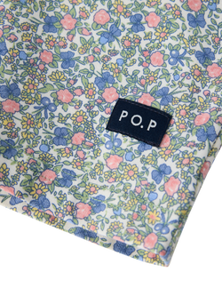 Polarn O. Pyret Kids' Floral Short Pyjama Set, Pink - view 2, Pink
