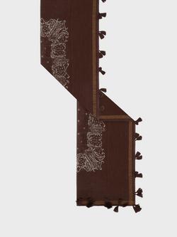 Gerard Darel Donia Abstract Scarf, Brown - view 2, Brown