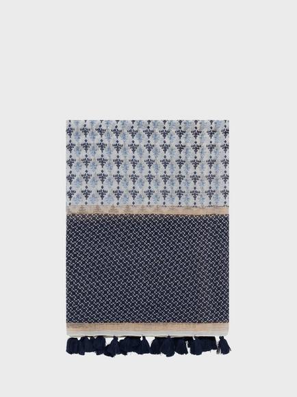 Gerard Darel Dalma Abstract Geometric Scarf, Navy/Multi