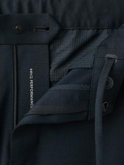 Mango Performance Chino Trousers, Navy - view 2, Navy