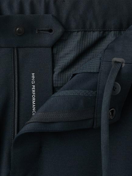 Mango Performance Chino Trousers, Navy - view 2, Navy