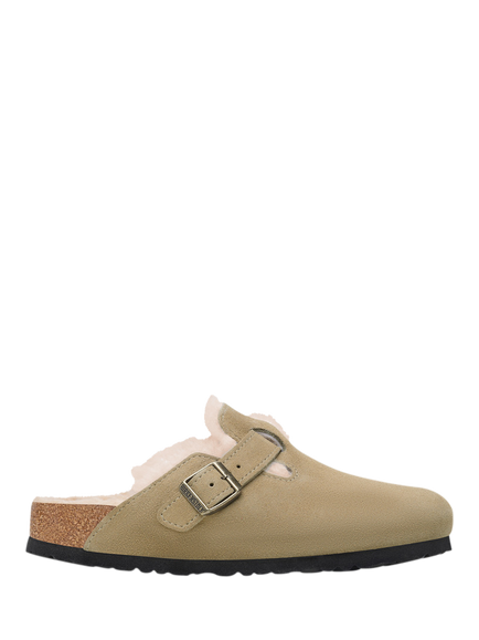Birkenstock Boston Lined Clog Mules, Taupe, Taupe