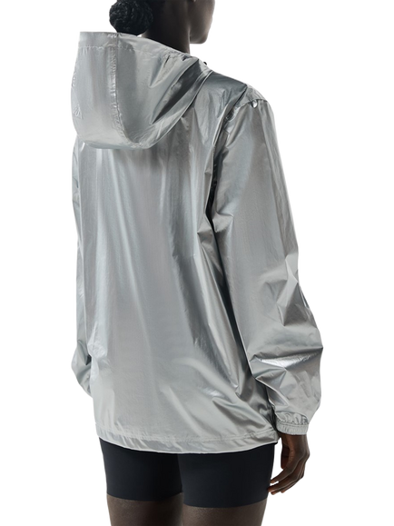 Hunter Packable Water Resistant Rain Jacket, Silver - view 2, Silver