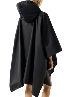 Hunter Packable Water Resistant Rain Poncho, Black - view 2, Black