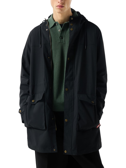 Hunter Lightweight Waterproof Parka, Black