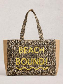 White Stuff Beach Bound Tote Bag, Natural, Natural