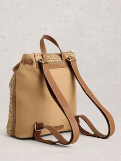 White Stuff Isabel Backpack, Natural - view 2, 