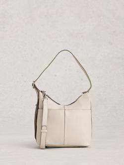 White Stuff Mini Leather Crossbody Bag, Ivory, Ivory