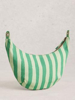 White Stuff Natalie Crescent Moon Crossbody Bag, Green/Multi - view 2, Green/Multi