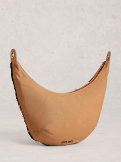 White Stuff Natalie Raffia Crescent Moon Crossbody Bag, Black/Multi - view 2, Black/Multi