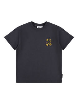 Molo Kids' Riley Short Sleeve Crew T-Shirt, Open Mind, Open Mind