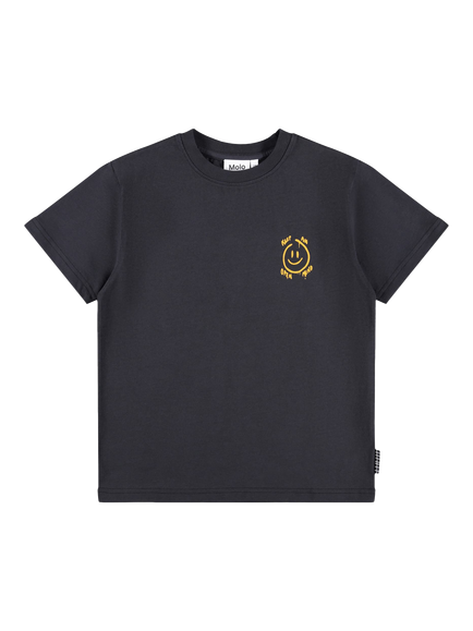 Molo Kids' Riley Short Sleeve Crew T-Shirt, Open Mind, Open Mind