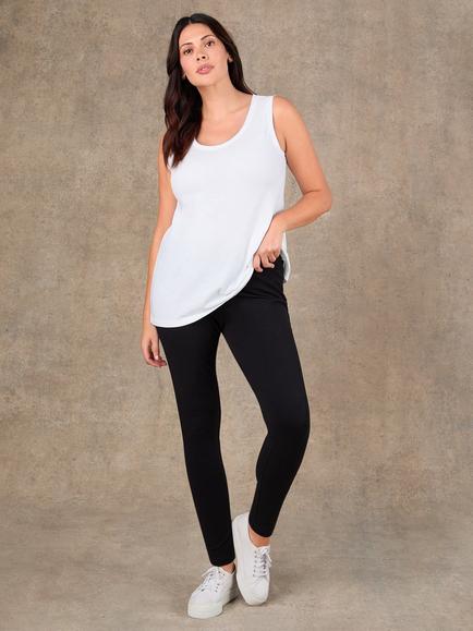 Live Unlimited Round Neck Vest Top, White