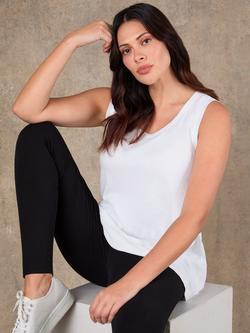 Live Unlimited Round Neck Vest Top - view 2, White