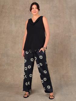 Live Unlimited Cowl Neck Sleeveless Top, Black - view 2, Black