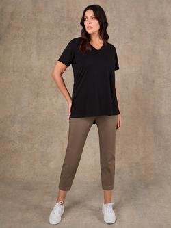 Live Unlimited Petite Cropped Denim Jeggings, Green - view 2, Green