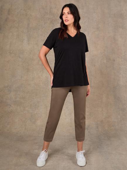 Live Unlimited Petite Cropped Denim Jeggings, Green - view 2, Green