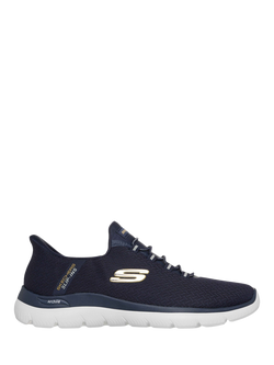 Skechers Arch Fit Summits Kynor Trainers, Navy/Yellow, Navy/Yellow