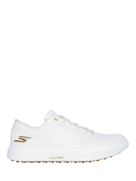 Skechers Relaxed Fit GO GOLF Drive 6 Trainers, White/Gold, White/Gold