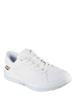 Skechers Relaxed Fit GO GOLF Drive 6 Trainers, White/Gold - view 2, White/Gold