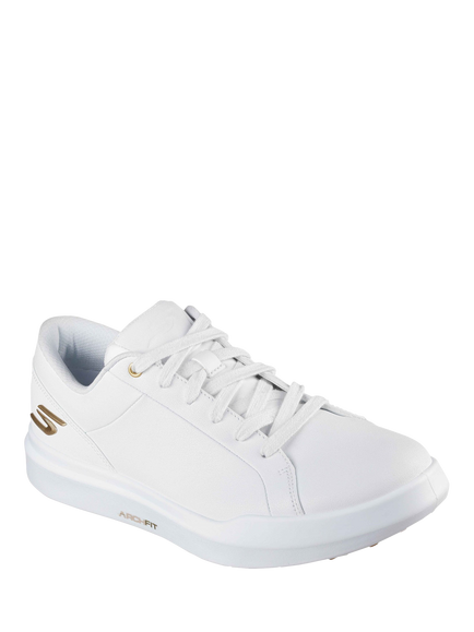 Skechers Relaxed Fit GO GOLF Drive 6 Trainers, White/Gold - view 2, White/Gold