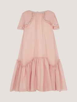 Monsoon Kids' Elena Party Dress, Pale Pink, Pale Pink