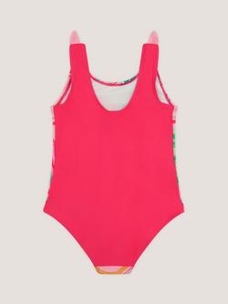 Monsoon Kids' Giraffe Print Swimsuit, Orange - view 2, Orange