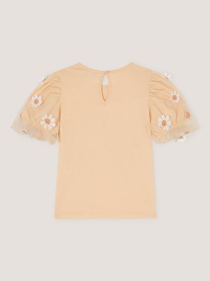 Monsoon Kids' Cotton Bunny Graphic T-Shirt, Yellow - view 2, Yellow