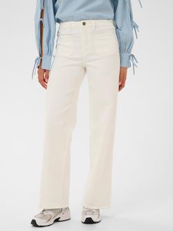 KAFFE Brook High Rise Jeans, Chalk, Chalk