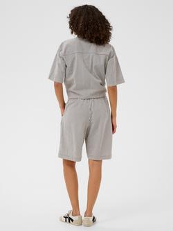 KAFFE Naya Striped Shorts, Midnight/White - view 2, Midnight/White