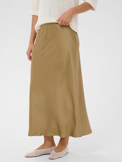 KAFFE Lotte Maxi Skirt, Petrified Oak, Petrified Oak