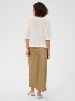 KAFFE Lotte Maxi Skirt, Petrified Oak - view 2, Petrified Oak