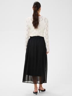 KAFFE Nellie A-Line Midi Skirt, Black Deep - view 2, Black Deep