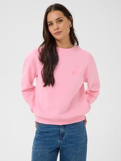 KAFFE Melody Crew Neck Sweatshirt, Pink Frosting, Pink Frosting