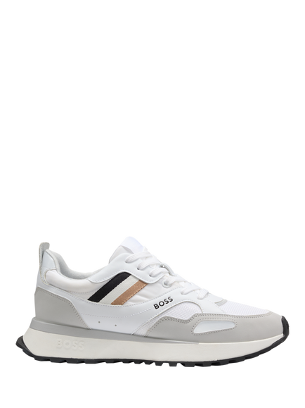 HUGO BOSS Jonah Lace Up Trainers, White, White