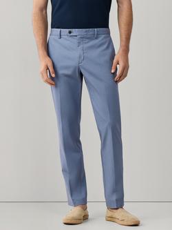 Hackett London Classic Fit Cotton Chinos, Thames Blue, Thames Blue