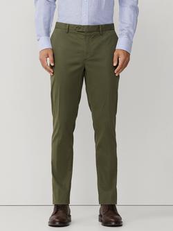 Hackett London Sanderson Classic Fit Stretch Cotton Chinos, Army Green