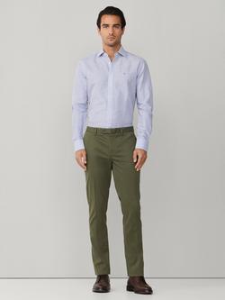 Hackett London Sanderson Classic Fit Stretch Cotton Chinos - view 2, Army Green