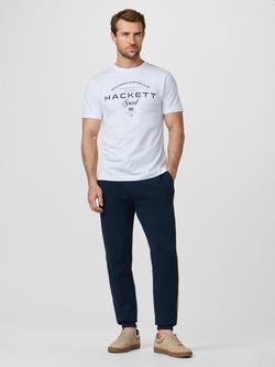 Hackett London Cotton Rich Joggers, Navy - view 2, Navy