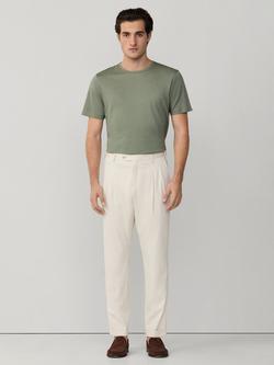 Hackett London Regular Fit Modal Blend Chinos - view 2, Off White