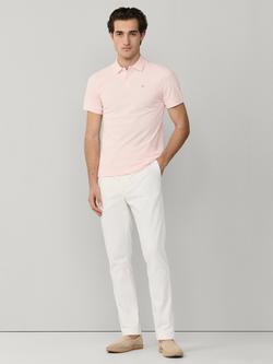 Hackett London Cotton Classic Fit Short Sleeve Polo Shirt - view 2, Baby Pink