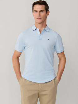Hackett London Classic Fit Short Sleeve Polo Shirt, Oxford Blue, Oxford Blue