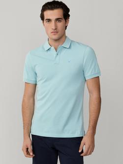 Hackett London Cotton Classic Fit Short Sleeve Polo Shirt, Menthol Green